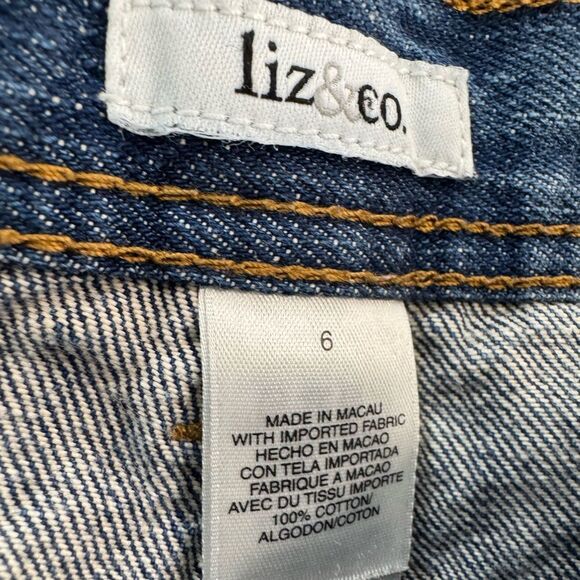 Liz & Co. Cropped Jeans Size 6 EUC - Picture 5 of 5